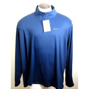 Nike Pro DRI-FIT Men's 1/4 zip Hyper Dry Training Top Obsidian Blue Size 2XL NWT